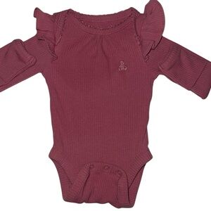GAP Ruffled Plum Kids Bodysuit